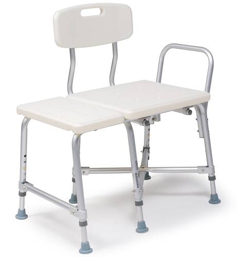 Lumex Bariatric Tub Transfer Bench, Heavy-Duty Shower & Bathtub Chair, Extra-Wide Seat, 600 lb. Limit