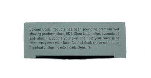 Colonel Ichabod Conk AMBER Super Bar Shave Soap 3-3/4 oz - Extra Large Size