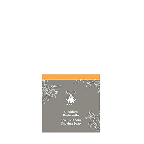 MÜHLE SHAVE CARE Shaving Soap - Sandalwood Luxury Shaving Soap for Men, Rich Lather, Lightly Scented,65g | Warm sandalwood with coriander/star anise; dense creamy foam prepares beard hair for wet shave, suited to normal and dry skin