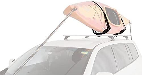 Rhino-Rack Kayak Roof Rack J-Style with Universal Mounting Brackets, Easy Use & Install, Heavy Duty, for All Vehicles: 4WD, Pickup Trucks, SUV's