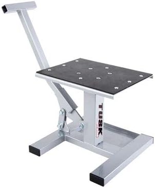 Tusk Adjustable Dirt Bike Motorcycle Lift Stand – Height Adjustable Maintenance Stand for Off-Road and Motocross Service