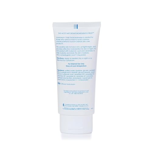 Vanicream Daily Facial Moisturizer, Lightweight, Non-Greasy, 3 Fl Oz