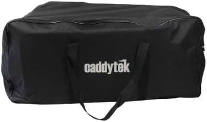CaddyTek Golf Cart Carry Bag – Foldable Travel Case for Push Carts,Fits 3 Wheels and 4 Wheels