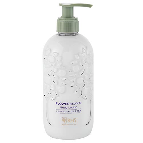 RHS Beauty Flower Blooms Lavender Garden Everyday Body Lotion Dispenser 300ml 400 ml