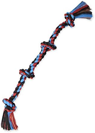 Mammoth Flossy Chews Color Rope Tug – Premium Cotton-Poly Tug Toy for Dogs – Interactive Dog Rope Toy – Tug Dog Chew Toy