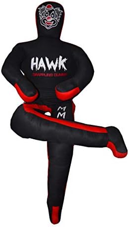 Hawk Sports Clown Grappling Dummy for Combat Sports Mastery, Moveable and Strikeable Punching Dummy for Adults, 5 ft. Boxing Dummy for MMA Jiu-Jitsu