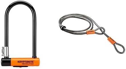Kryptonite Evolution Standard Bike U-Lock, Heavy Duty Anti-Theft Bicycle U Lock, 14mm Shackle