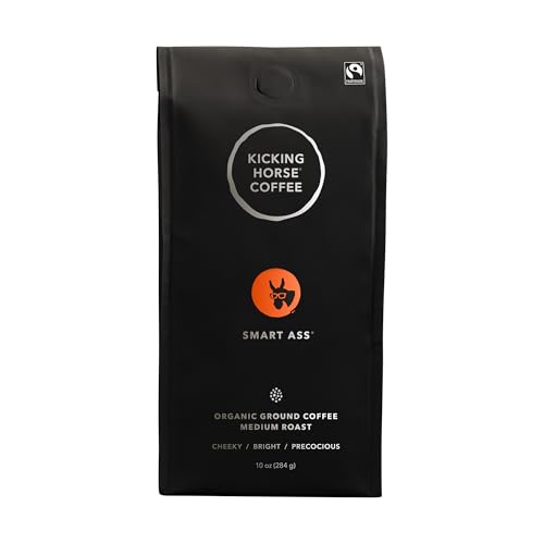 Kicking Horse Coffe, Three Sisters, e, Medium Roast, Ground, 10 oz - Certified Organic, Fairtrade, Kosher Coffee