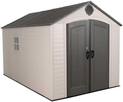Lifetime 6402 Outdoor Storage Shed, 8 by 12.5 Feet; 2 windows