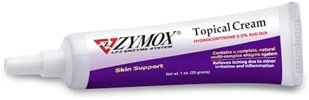 Zymox Topical Cream with 0.5% Hydrocortisone for Dogs and Cats, 1oz