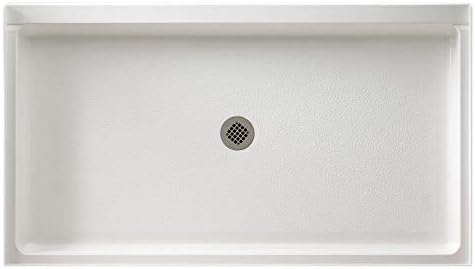 Transolid KSX603296-8997SC-3144 Expressions 32-in x 60-in x 96-in Alcove Shower Kit with Extension and Door, White/Sea Fog and Silver