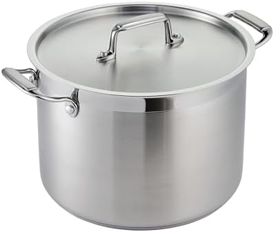 Tramontina Gourmet Stainless Steel 12-Quart Stock Pot with Lid