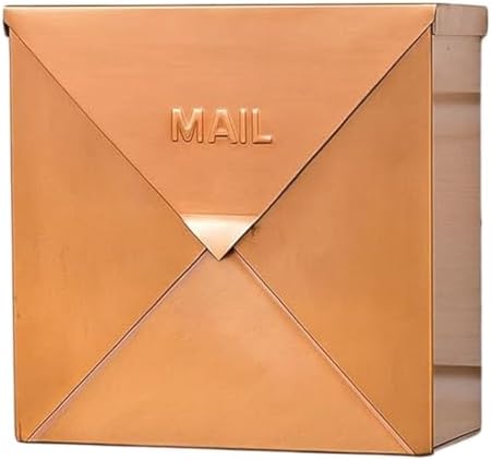NACH Mailboxes for Outside Wall Mount, 10 x 10 x 4 inch Black Mailbox, Waterproof Mailboxes for Outside - Chicago Style Mail Box