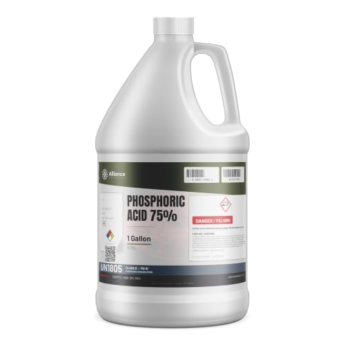 Phosphoric Acid 75% - 1 Gallon - Phosphoric Acid Cleaner for pH Control, Corrosion Inhibitor, Activating Agent, and Agriculture - Made in America - Alliance Chemical