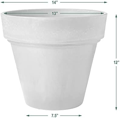 PSW OT55C Arcadia Garden Products Traditional Pot, 21.5 by 20-Inch, Chocolate