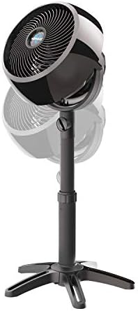 Vornado 7803 Large Pedestal Whole Room Air Circulator, Fan with Adjustable Height, 33-40 in, 3 Speed Settings, Removable Grill for Cleaning, Black Standing Floor Fan for Bedroom