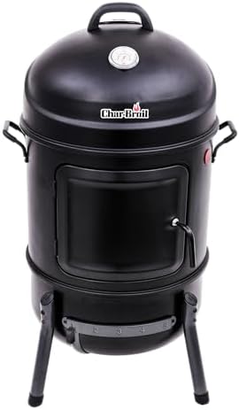 Char-Broil Bullet Charcoal Smoker 16" - 18202075,Black