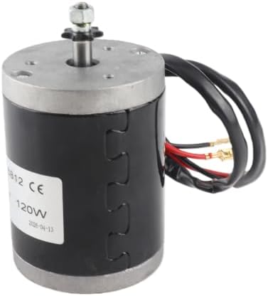 Tbest DC Motor, High-Speed Small Brushed Motor with Pulley, 12V 120W for Electric Scooter Repairs, DIY Projects, Commuters, Adults and Kids