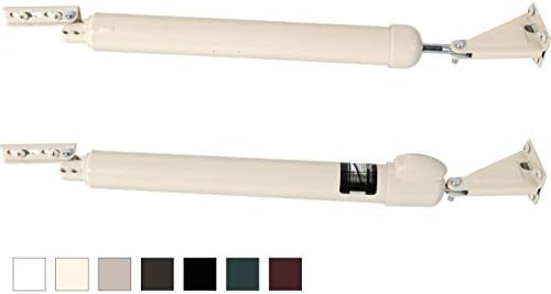 GREENSTAR Touch 'n Hold Smooth - Dual Door Closer System - Heavy Duty - for (Medium and Heavy Weight) Storm, Screen, & Security Doors - New Doors or Replacement for Previous Units (White)