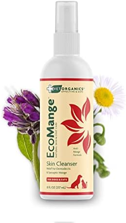 EcoMange Mange Relief for Dogs & Cats – 8 Oz. Cat & Dog Itch Relief