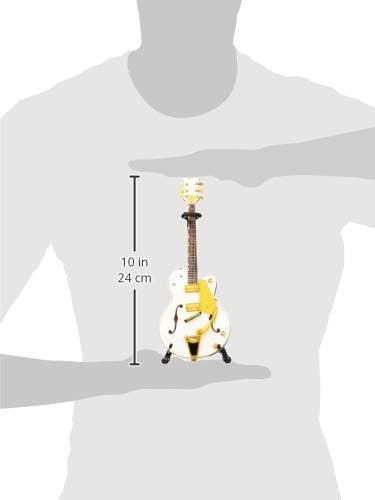 Axe Heaven BS-091 Brian Setzer White Hollow Body Mini Guitar