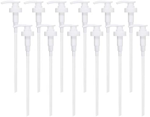 Gallon Pump Dispenser, Fits Most 1 Gallon Jugs and Containers 38/400 Pump Lid Top Replacement for Sanitizer, Lotion, Shampoo, Conditioner (6 Pack)