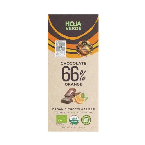 Hoja Verde Dark Chocolate Sugar, Dairy Free Bars, Keto Friendly, Certified Organic | Vegan, Natural, Non-GMO and Gluten Free (100% Pure)