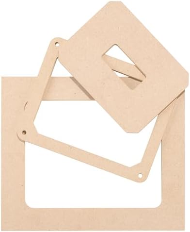 O'SKOOL Router Table Insert Plate Template Kit for 9-1/4" × 11-3/4" Plates | MDF Routing Guides, Router Bits