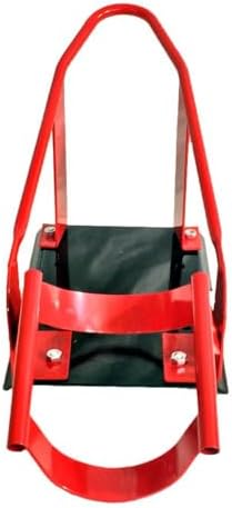 SUNROAD Adjustable Motorcycle Wheel Chock, Fits 15"-21" Front Wheels | Heavy-Duty Steel, Self-Locking Wheel Cradle, Garage, Trailer & Workshop Use