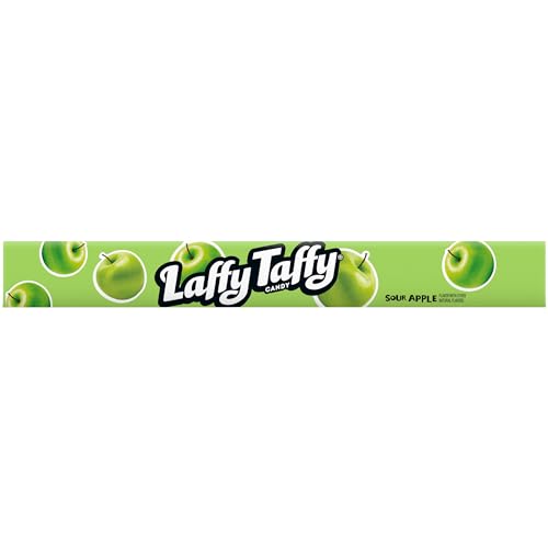 Laffy Taffy Rope Candy, Banana Flavor, 0.81 Ounce Ropes (Pack of 24)