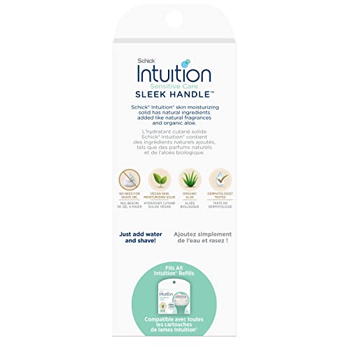 INTUITION Schick Refill, Razors for Women Sensitive Skin | Intuition Razor Blades Refill with Organic Aloe, Razor Refills , 6 Count (Pack of 1)