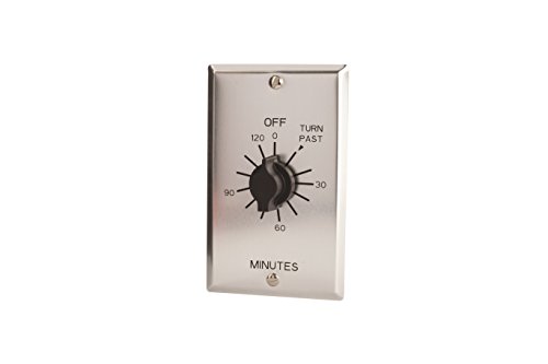 C Series Commercial Style Spring Wound Auto Off In-Wall Time Switch, 2 Hours Timer Length, SPST Switch Type