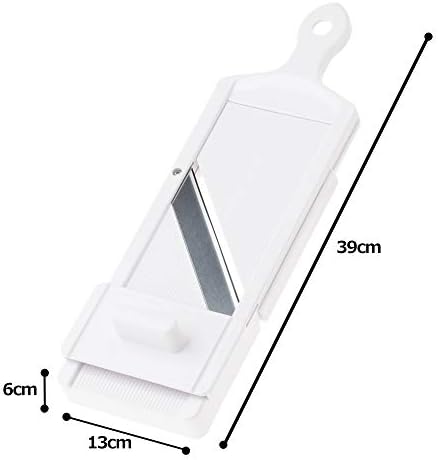 Shimomura Kougyou SFS-102 Slicer with Holder, Adjustable Thickness, 0.03-0.12 inches (0.8-3.0 mm), Cabbage, Julienne, Tomato Slice, Made in Niigata