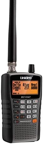 Uniden Bearcat BC125AT Handheld Scanner, 500-Alpha-Tagged Channels, Close Call Technology, PC Programable, Aviation, Marine, Railroad, NASCAR, Racing