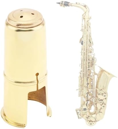 Alto Saxophone Mouthpiece Protective Cap, Woodwinds Alto Sax Saxophone Mouthpiece Cap (Gold)