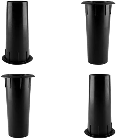 Waziaqoc Speaker Port Tubes, 4PCS, 2 Inch Mounting Diameter, Black | ABS Plastic, Bass Air Ports, Speaker Box Port Tube
