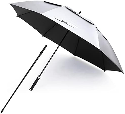 G4Free UV Golf Beach Umbrella 68”Auto Open Extra Large Sun Shade Umbrellas
