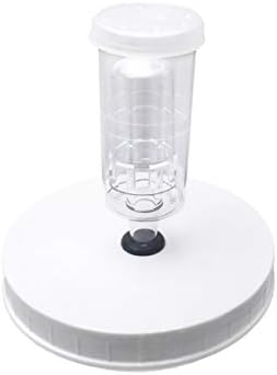 Airtight One Gallon Standard Fermentation Lid Gasket with Airlock - Turns Gallon Jar Into A Fermenter - Hard Kombucha, Beer, Wine, Cider, (S-Airlock)