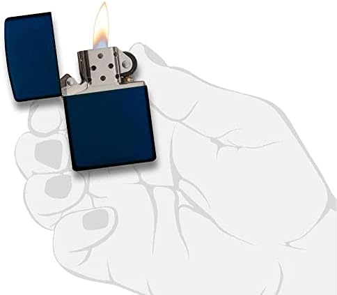 Zippo Lighter – Personalized Custom Message Engraved Windproof Classic Pocket Lighter Black Matte