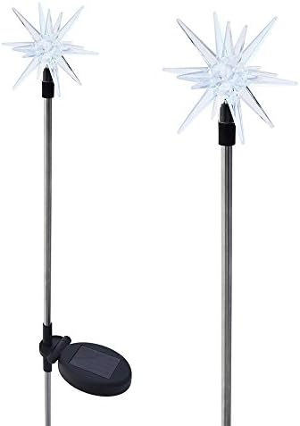 1011-2 Sparkling Solar Star Lights Garden Stake (Set of 2)
