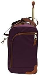 Steve Madden Designer 15 Inch Carry on Suitcase- Small Weekender Overnight Business Travel Luggage- Lightweight 2- Rolling Spinner Wheels Under Seat Bag for Women(Legends Teal)