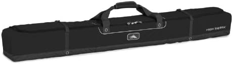 High Sierra Padded Ski Bag for Single Pair of Skis, Black, Up to 6 Feet