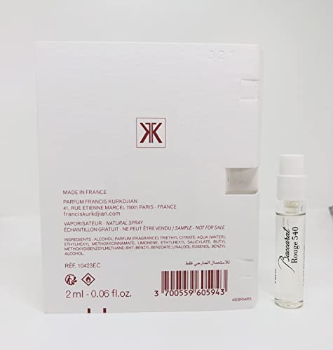 Maison Francis Kurkdjian Baccarat Rouge 540 Travel Set Eau de Parfum Plus Gold Globe Trotter Case, 6 Count