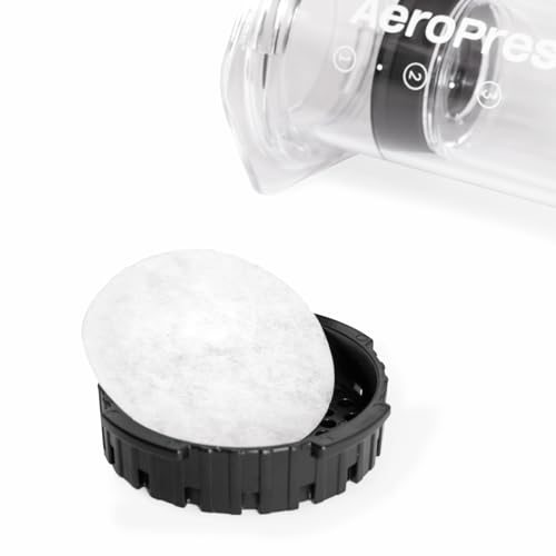 AeroPress White Paper Micro-Filters, 4 pack, 1400 Count Count | Compostable Coffee Filters Made From White, Chlorine-Free Paper