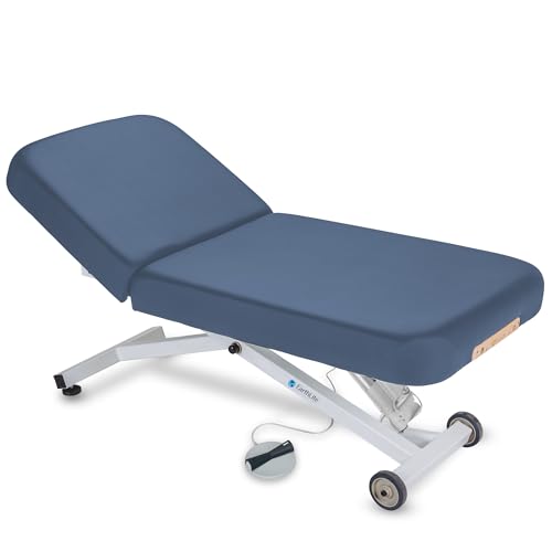 EarthLite Ellora Electric Lift Massage Table, Flat Table Top, Made in USA, 32" x 73, Black