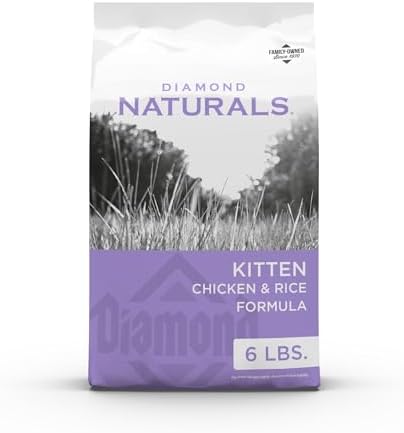 DIAMOND NATURALS Indoor Adult Dry Cat Food, Chicken & Rice, 18lb | With Real Chicken for Great Taste | Omega Fatty Acids to Help Support Skin & Coat Health | Taurine for Heart & Eye Health