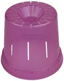 Orchid Pot - 6 inch Slotted Clear Orchid Pots - 3 Pack (Crystal Clear)