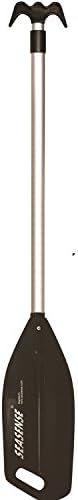 SeaSense 48" to 72" Telescopic Paddle and Hook, Black