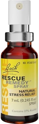 Bach RESCUE REMEDY Spray 20mL, Natural Stress Relief, Homeopathic Flower Essence, Vegan, Gluten & Sugar-Free, Non-Habit Forming (Packaging May Vary)