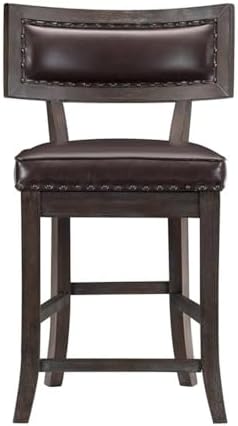 Homelegance Oxton 2-Piece Pack Counter Height Chair, Cherry